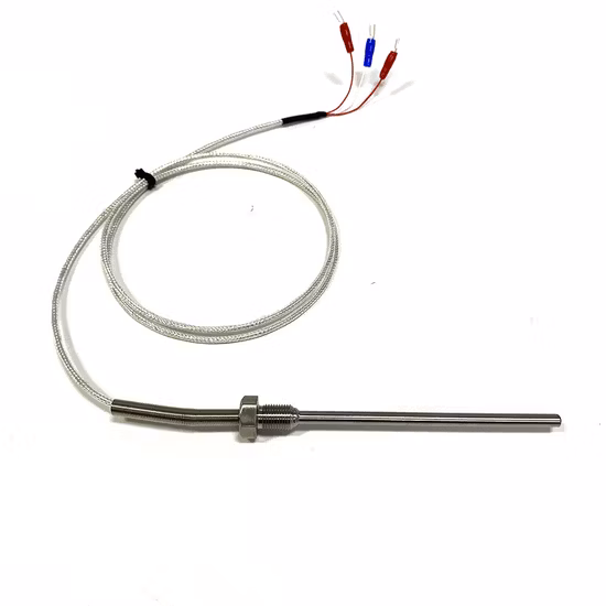 Personalización básica Tipo KJ PT100 50 mm 150 mm 100 mm 200 mm Sonda 1 m 2 m 3 m 5 m Cable conductor M8 Cable de rosca Termopar Sensor de temperatura del horno