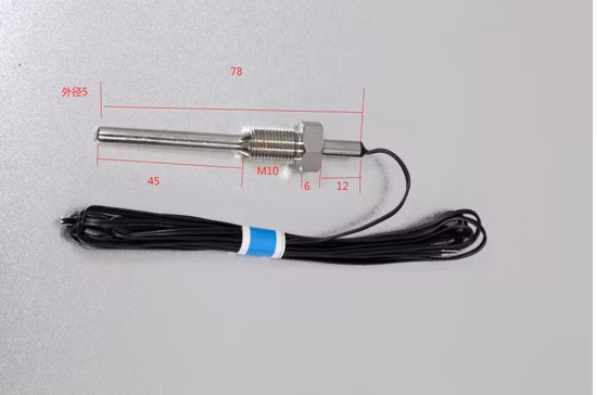 Termopar del hilo del NPT del 1/2 de la sonda del sensor de temperatura de Rtd PT100