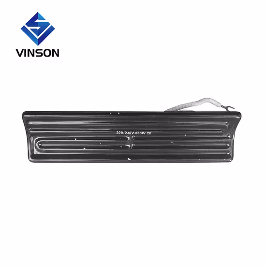 Calentador de cerámica de 110 voltios, elemento calefactor de cerámica infrarrojo lejano IR de 220V 600W