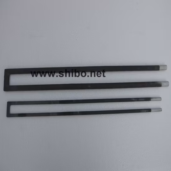 Elemento calefactor Sic de alta temperatura, calentador de horno Sic